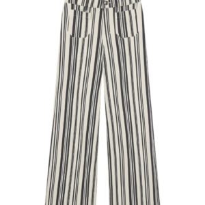 Le Slim Palazzo Modernist Pocket - Navy Stripe