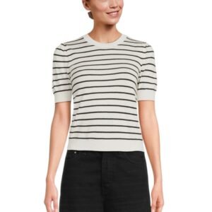 The Gathered Sweater - Cream Multi