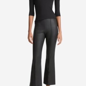 Elbow-Sleeve Crew Neck T-Shirt - Black