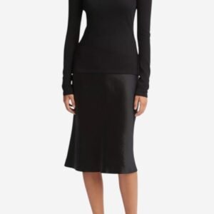 Essential Long Sleeve Turtleneck - Black