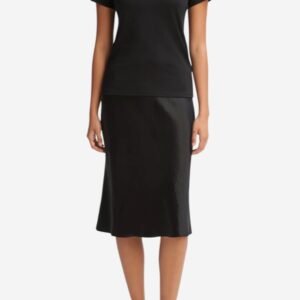 Essential Pima Cotton V-Neck T-Shirt - Black